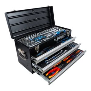 BGS 3350 Elektriker-Metall-Werkzeugkoffer mit 147 Werkzeugen, 3 Schubladen