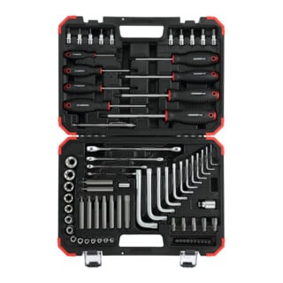 Gedore R68003075 TX-Schraubwerkzeugsatz im Koffer, 75-teilig