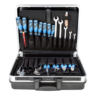 Gedore Werkzeugsortiment 1041-002, 100-teilig, KFZ-Profi-Set im Kunststoffkoffer