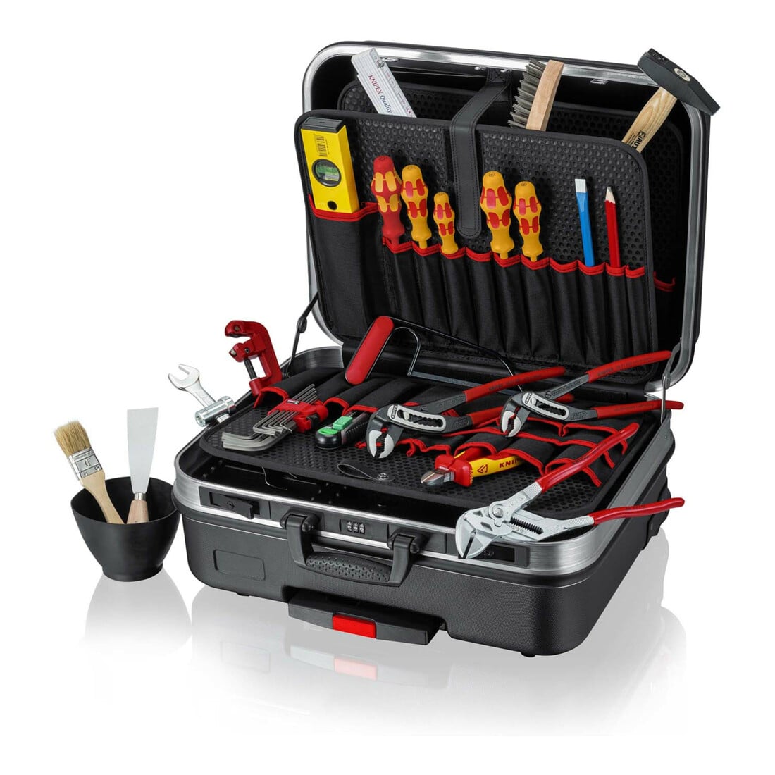 KNIPEX 00 21 06 HK S Werkzeugkoffer "BIG Basic Move" Sanitär, 31-teilig, 515 mm