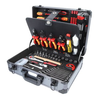 KS Tools Elektriker-Werkzeugkoffer 1/4" + 1/2", 128-teilig