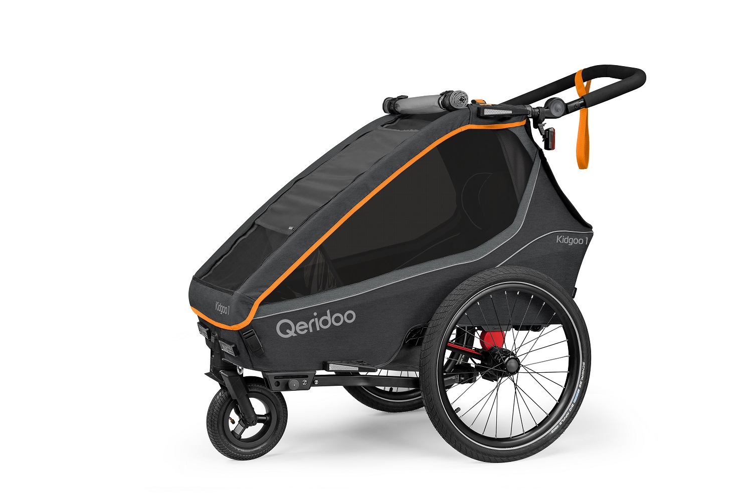 Qeridoo Kidgoo1 Kinder-Fahrradanhänger – FIDLOCK Edition