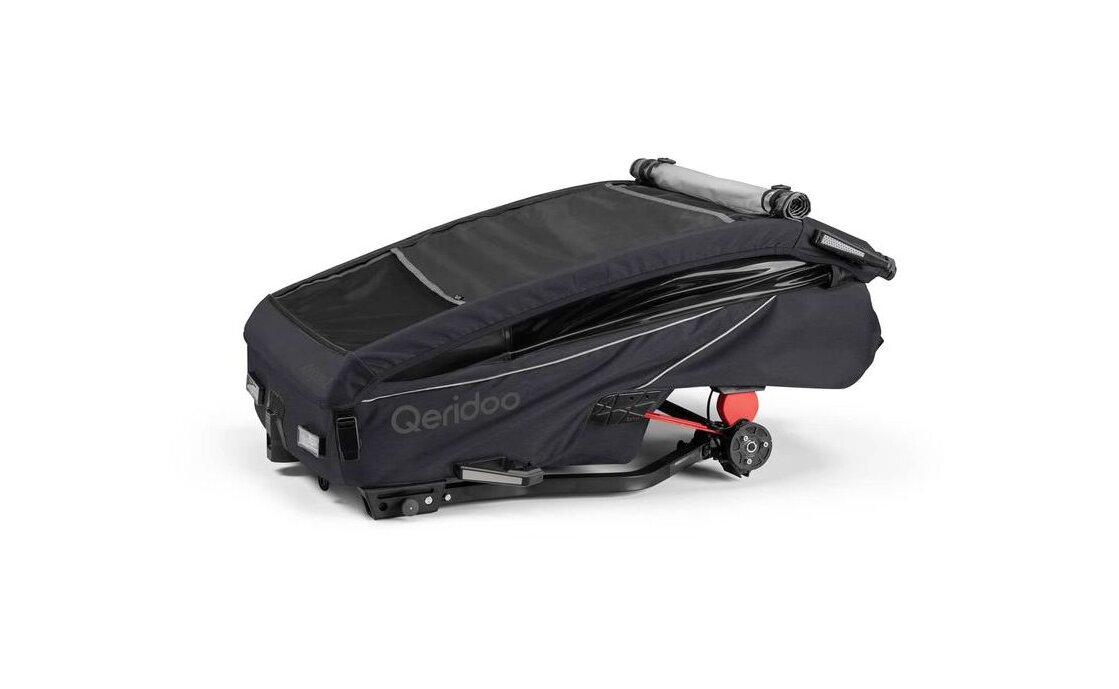 Qeridoo Kidgoo2 Fahrradanhänger für Kinder – Phantom Grey – Bild 4