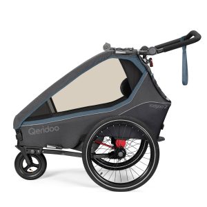 Qeridoo Kidgoo2 Kinder-Fahrradanhänger (2023) – Navy Blue – Navy Blue –…
