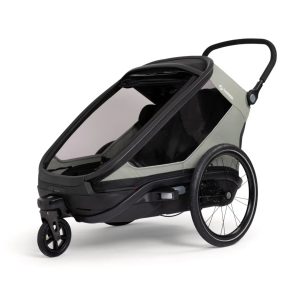 Hamax Outback Next One Fahrradanhänger – Green | 4-in-1 Multitalent