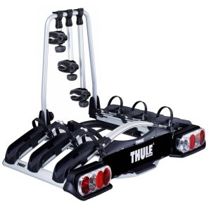 THULE EuroWay G2 Robuster Kupplungsträger für 3 Fahrräder – Schwarz/Aluminium…
