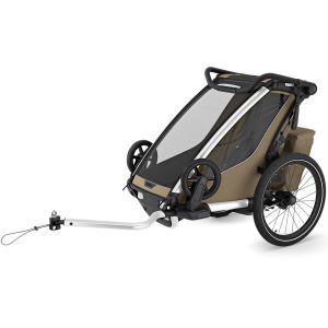 Thule Chariot Cross 2 Doppelsitzer Kinderanhänger – Khaki (Modell 2026) –…