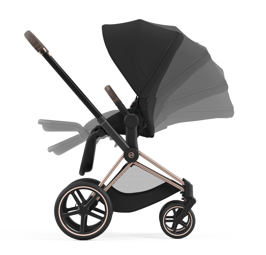 Cybex Platinum Kombikinderwagen Priam – Sepia Black/Matt Black – hochwertig… – Bild 29