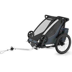 Thule Chariot Cross 2 Einsitzer Kinderfahrradanhänger – Dark Slate (Modell…