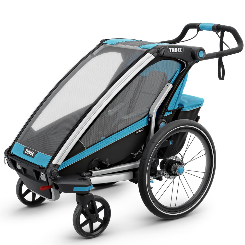 Thule Chariot Sport 1 Einsitzer Premium-Kinderanhänger – Thule Blue (Modell… – Bild 2