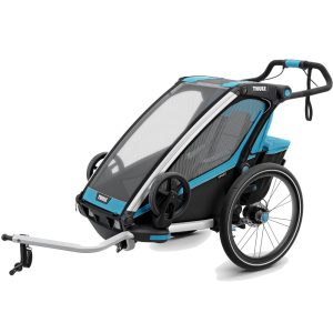 Thule Chariot Sport 1 Einsitzer Premium-Kinderanhänger – Thule Blue (Modell…