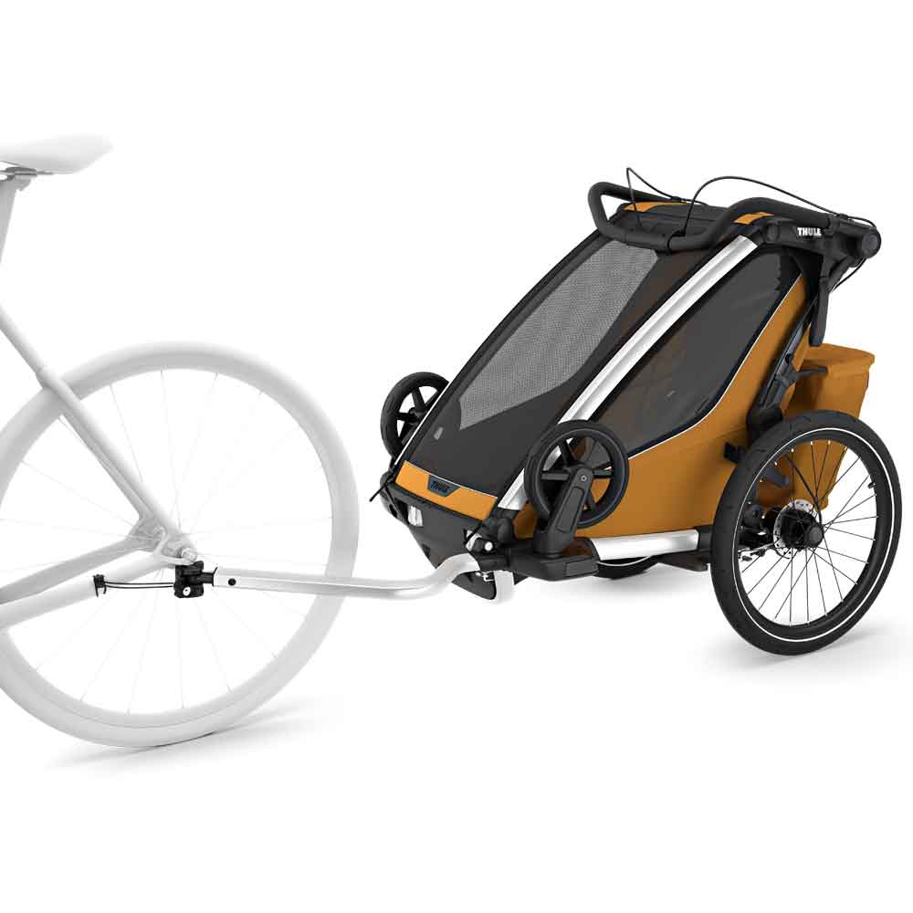 Thule Chariot Sport 2 Doppelsitzer Premium-Kinderanhänger – Natural Gold… – Bild 6