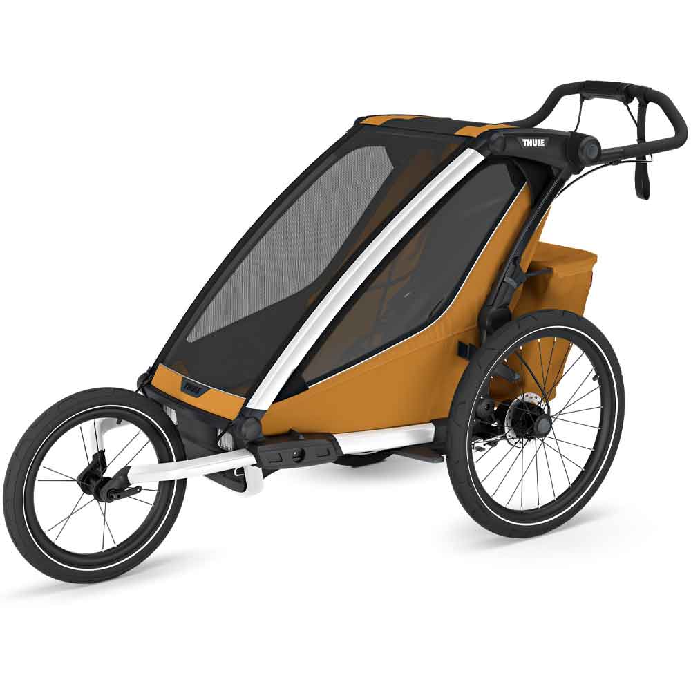 Thule Chariot Sport 2 Doppelsitzer Premium-Kinderanhänger – Natural Gold… – Bild 5