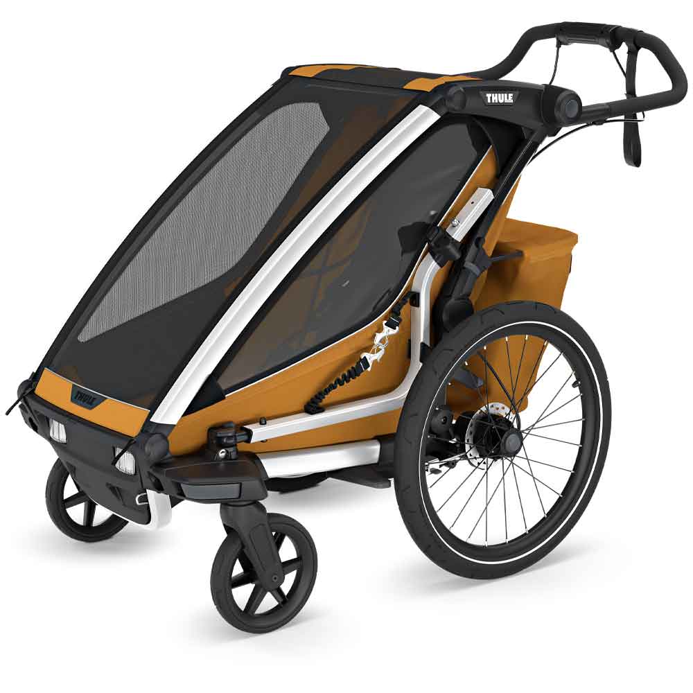 Thule Chariot Sport 2 Doppelsitzer Premium-Kinderanhänger – Natural Gold… – Bild 2
